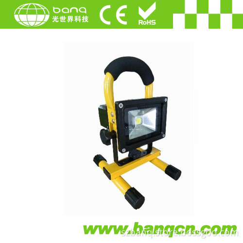 Portable Rechargeable LED Flood Light 10W IP65 CE, RoHS with Sos Signal